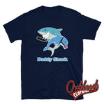 Load image into Gallery viewer, Daddy Shark T-Shirt - Adult Kinky Funny Bdsm Clothing Navy / S
