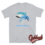 Load image into Gallery viewer, Daddy Shark T-Shirt - Adult Kinky Funny Bdsm Clothing Sport Grey / S
