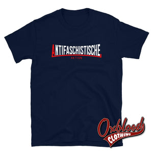 Antifaschistische Aktion Shirt - Antifascist Allstars T-Shirts Navy / S Shirts