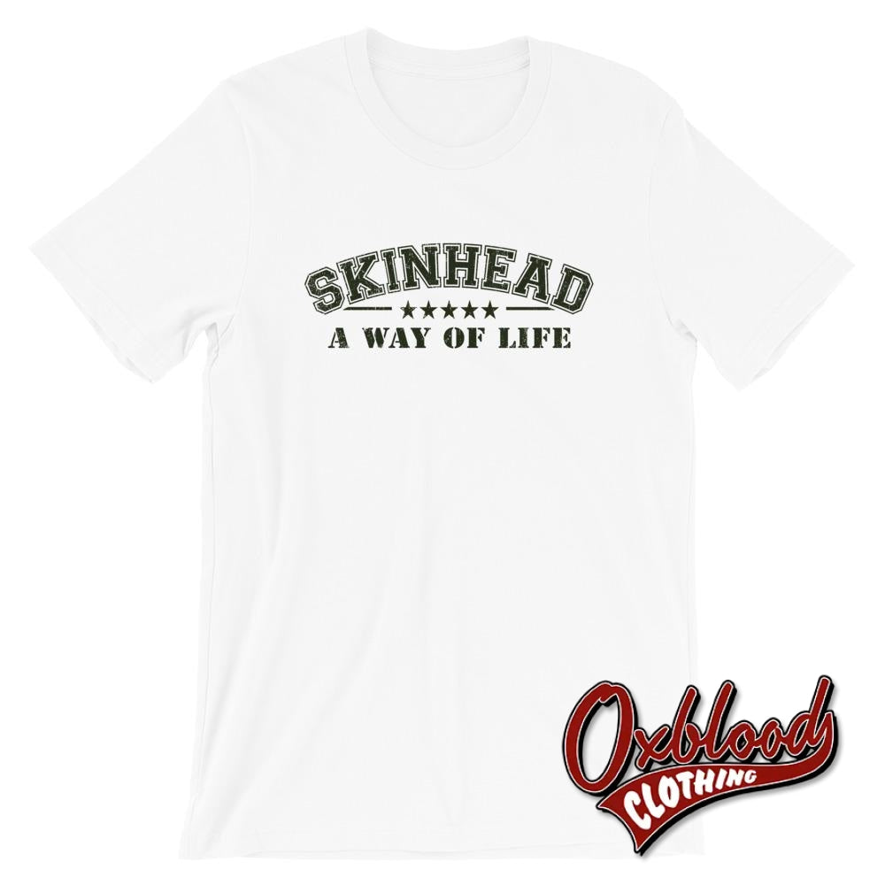 Army Green Skinhead T-Shirt White / Xs Shirts