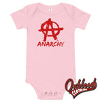 Load image into Gallery viewer, Baby Anarchy One Piece - Offensive Baby Onesies Pink / 3-6M
