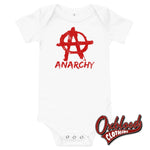 Lade das Bild in den Galerie-Viewer, Baby Anarchy One Piece - Offensive Baby Onesies White / 3-6M
