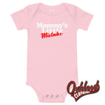 Load image into Gallery viewer, Baby Mommys Little Mistake One Piece - Offensive Baby Onesies Pink / 3-6M
