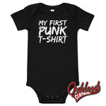 Load image into Gallery viewer, Baby My First Punk T-Shirt Piece - Punk Baby Clothes Uk Black / 3-6M
