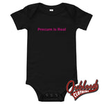 Cargar imagen en el visor de la galería, Baby Precum Is Real One Piece - Rude Onesies Black / 3-6M
