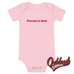 Lade das Bild in den Galerie-Viewer, Baby Precum Is Real One Piece - Rude Onesies Pink / 3-6M
