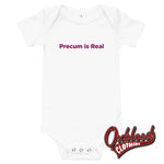 Lade das Bild in den Galerie-Viewer, Baby Precum Is Real One Piece - Rude Onesies White / 3-6M
