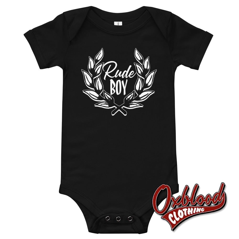 Baby Rude Boy One Piece - Ska Punk Onesies & Skinhead Clothes Black / 3-6M