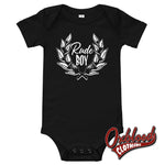 Cargar imagen en el visor de la galería, Baby Rude Boy One Piece - Ska Punk Onesies &amp; Skinhead Clothes Black / 3-6M
