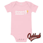 Cargar imagen en el visor de la galería, Baby Strongest Swimmer One Piece - Offensive Onesies Pink / 3-6M
