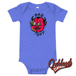 Cargar imagen en el visor de la galería, Bad Boy Baby One Piece - Light Colour Heather Columbia Blue / 3-6M Youths
