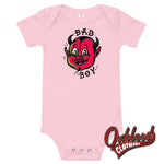 Cargar imagen en el visor de la galería, Bad Boy Baby One Piece - Light Colour Pink / 3-6M Youths
