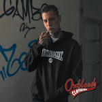 Lade das Bild in den Galerie-Viewer, Black Anti-Facist Sweater - Three Arrows Hoodie Sweatshirts
