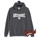 Lade das Bild in den Galerie-Viewer, Black Anti-Facist Sweater - Three Arrows Hoodie Dark Heather / S Sweatshirts
