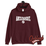 Lade das Bild in den Galerie-Viewer, Black Anti-Facist Sweater - Three Arrows Hoodie Maroon / S Sweatshirts
