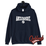 Lade das Bild in den Galerie-Viewer, Black Anti-Facist Sweater - Three Arrows Hoodie Navy / S Sweatshirts
