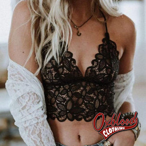 Black Crochet Lace Bralette