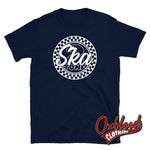 Load image into Gallery viewer, Black Two Tone Ska Tshirts &amp; 2 Clothing Navy / S
