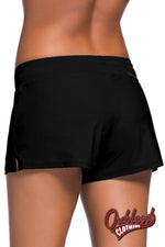 Cargar imagen en el visor de la galería, Black Womens Swimming Boardshorts Shorts
