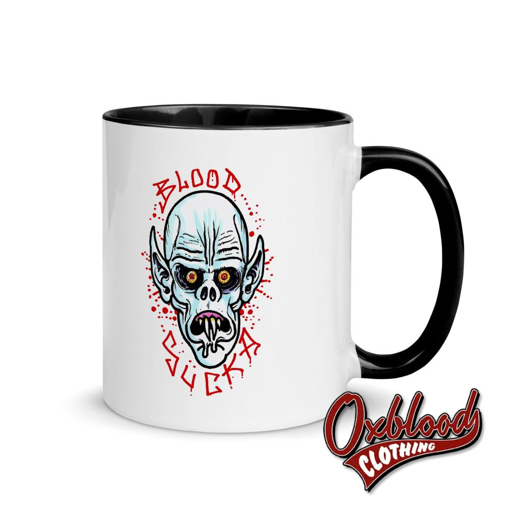 Blood Sucka Mug With Color Inside Black