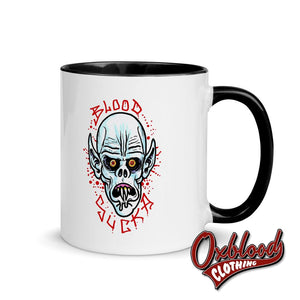 Blood Sucka Mug With Color Inside Black