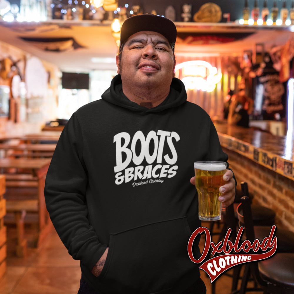 Boots And Braces Hoodie - Oi! Sweatshirt / Street Punk Jumper Hardcore Sweater