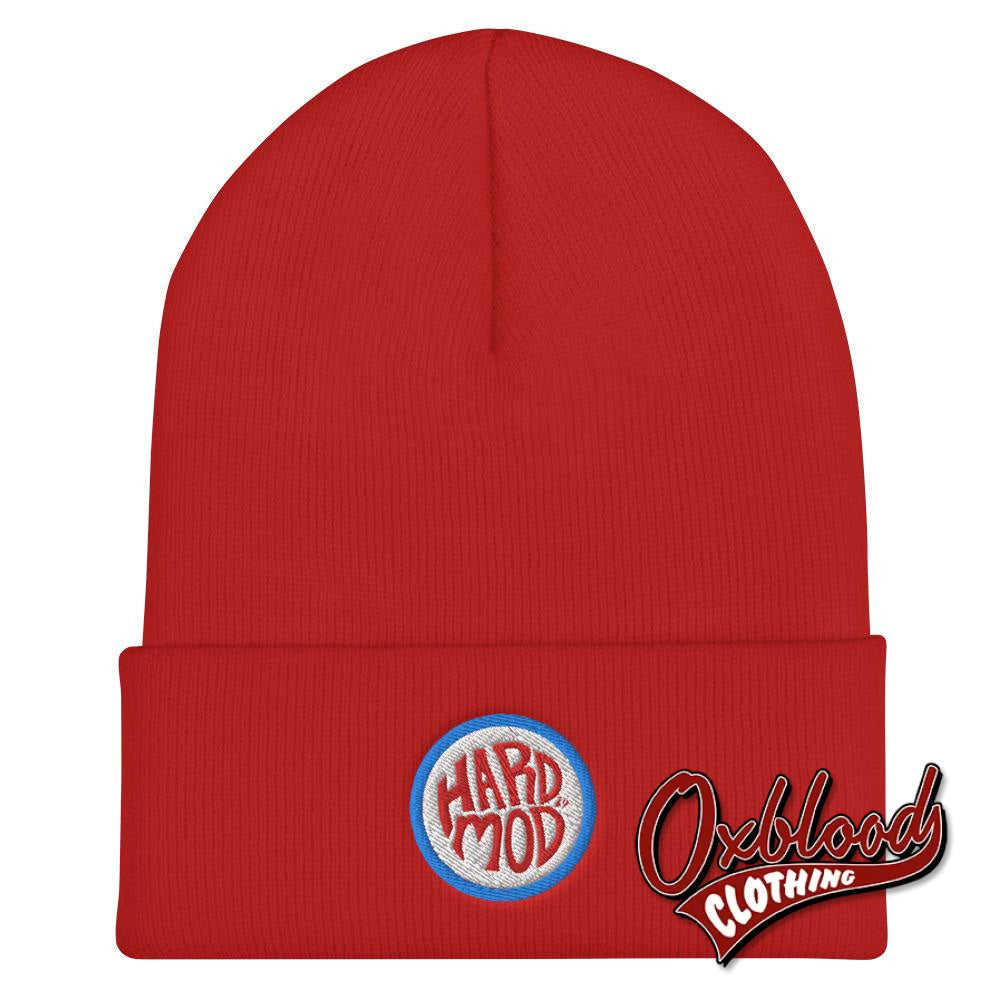 Cuffed Hard Mod Beanie Red