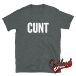 Lade das Bild in den Galerie-Viewer, Cunt T-Shirt | Rude Obscene Adult Gifts Dark Heather / S
