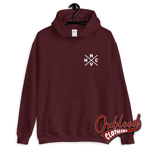 Double-Sided Nyhc Hoodie - New York Hardcore Sweat Shirts / Hxc Merch Maroon S