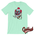 Lade das Bild in den Galerie-Viewer, Drunk Clown Halloween Evil Killer Scary Horror Gift Heather Mint / S Shirts
