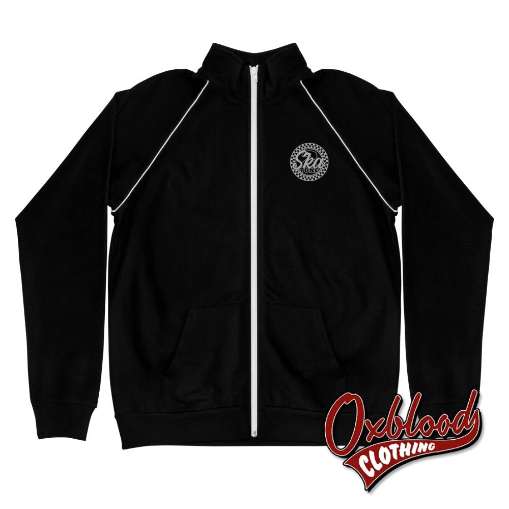 Embrodied Ska Piped Fleece Jacket - 2-Tone Clothin S