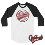 Cargar imagen en el visor de la galería, Go Sports Oxblood Clothing 3/4 Sleeve Raglan Shirt White/black / Xs
