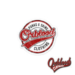 Load image into Gallery viewer, Go Sports Oxblood Clothing Skater Bubble-Free Stickers 3X3
