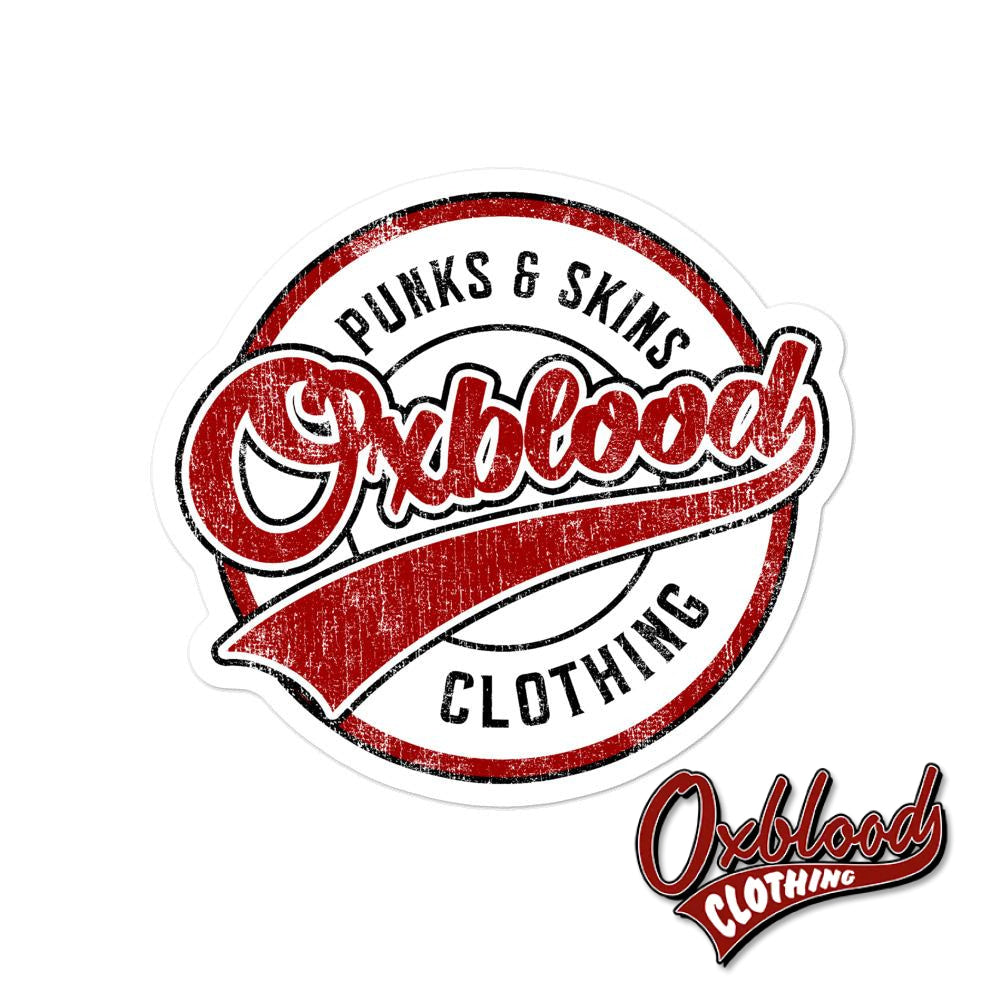 Go Sports Oxblood Clothing Skater Bubble-Free Stickers 4X4