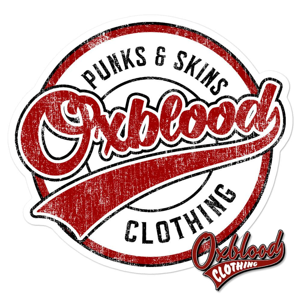 Go Sports Oxblood Clothing Skater Bubble-Free Stickers 5.5X5.5