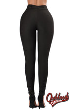 Cargar imagen en el visor de la galería, Gothic Black Lace Up Front Leggings - Punk Grommet Tights
