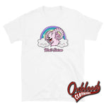 Cargar imagen en el visor de la galería, Hail Satan Death Metal Rainbow T-Shirt - Goat Baphomet White / S
