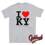 Cargar imagen en el visor de la galería, I Heart Ky T-Shirt - Love K.y. Shirt Hilarious Rude &amp; Funny Obscene Gifts Sport Grey / S
