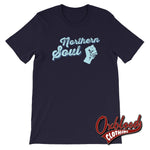 Load image into Gallery viewer, Keep The Faith Northern Soul Fist 4 T-Shirt Navy / Xs Shirts
