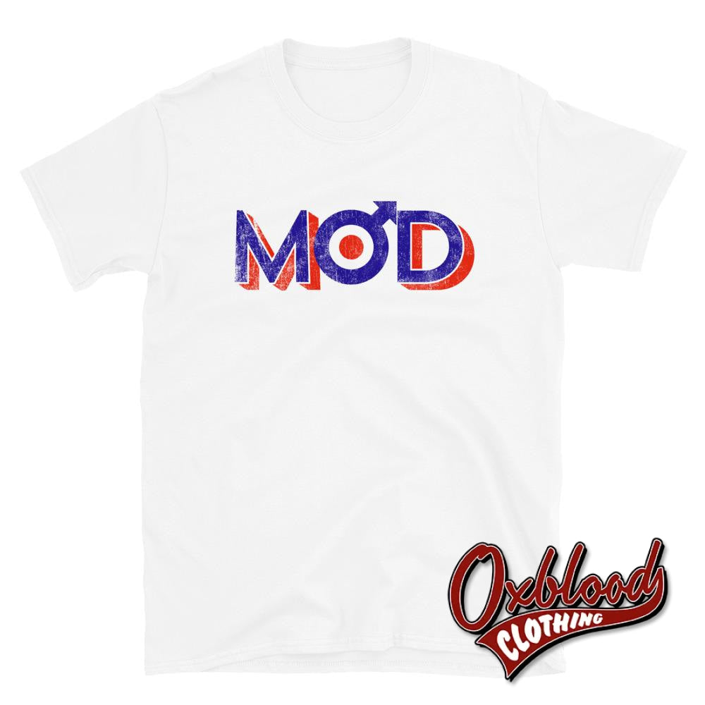 Mods Arrow Raf Bullseye T-Shirt - Pop Art Mod Target 60S Clothing White / S Shirts