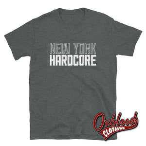 New York Hardcore Shirt - Nyhc Merch Hxc Bands Dark Heather / S