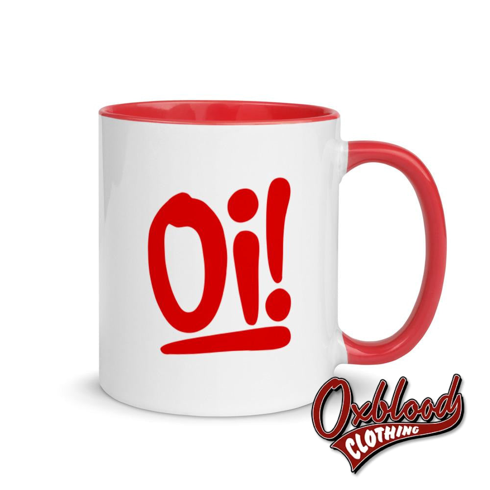 Oi! Mug With Color Inside Red