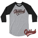 Load image into Gallery viewer, Oi Skinhead 3/4 Sleeve Raglan Shirt Heather Grey/black / Xs Shirts
