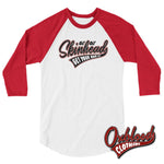 Load image into Gallery viewer, Oi Skinhead 3/4 Sleeve Raglan Shirt White/red / Xs Shirts
