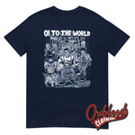 Cargar imagen en el visor de la galería, Oi To The World T-Shirt - Christmas Skinhead &amp; Street Punk Shirt Navy / S
