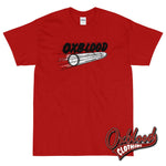 Cargar imagen en el visor de la galería, Oxblood Clothing T-Shirt - Mock Bullet Records Tee Red / S
