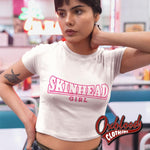 Load image into Gallery viewer, Pink Organic Skinhead Girl Crop Top
