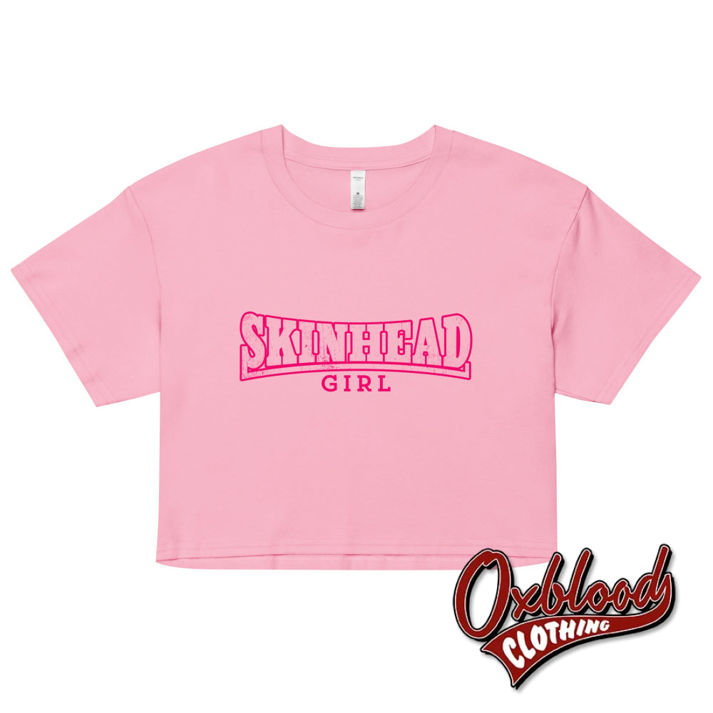 Pink Organic Skinhead Girl Crop Top Bubblegum / Xs