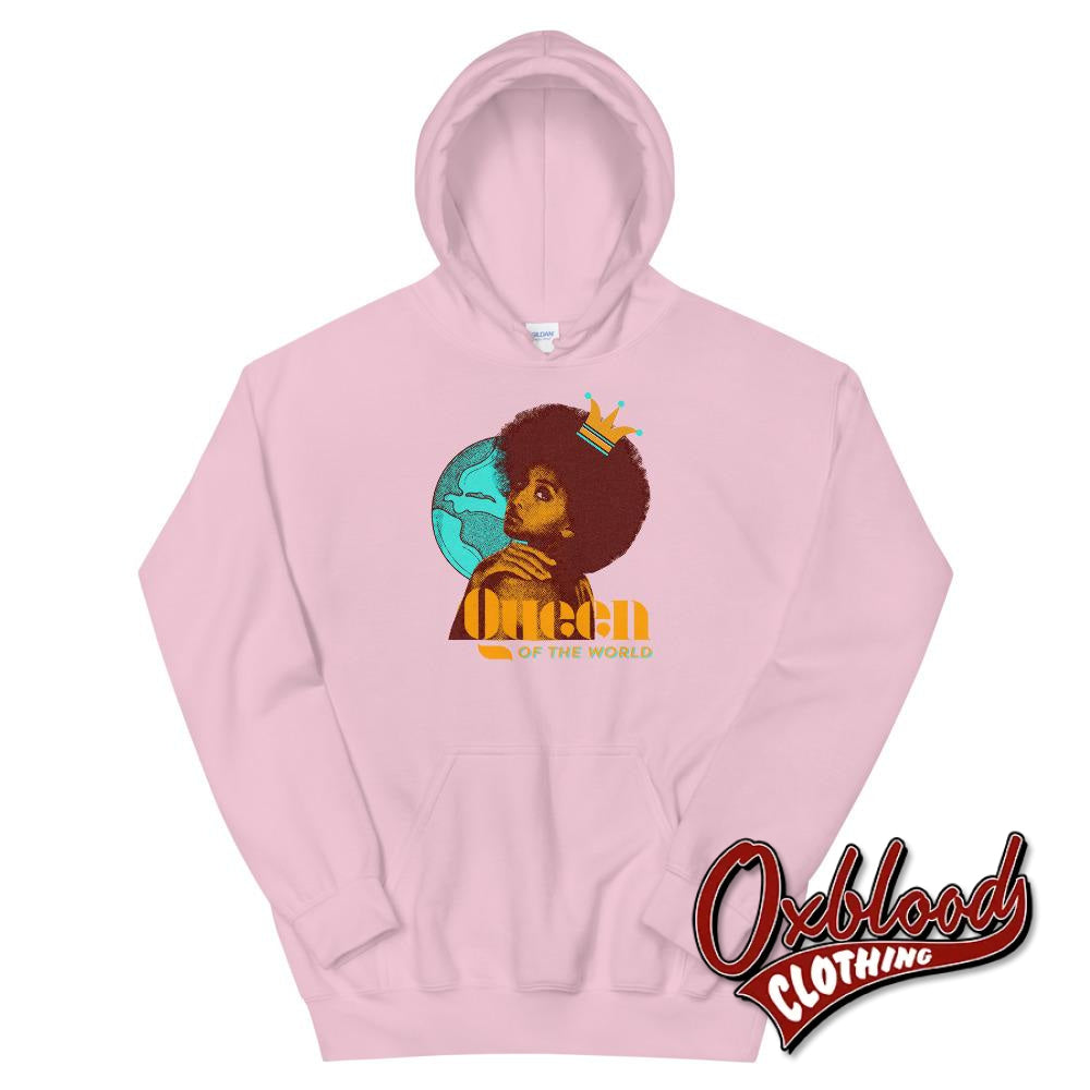 Queen Of The World Hoodie - Trojan Skinhead Reggae Traditional Ska Sweater Light Pink / S