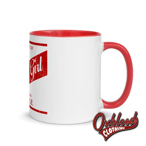 Rude Girl Red Stripe Spirit Of 69 Mug With Color Inside Matching Reggae Cups For Couples Mugs